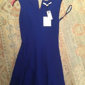 Blue DVF dress